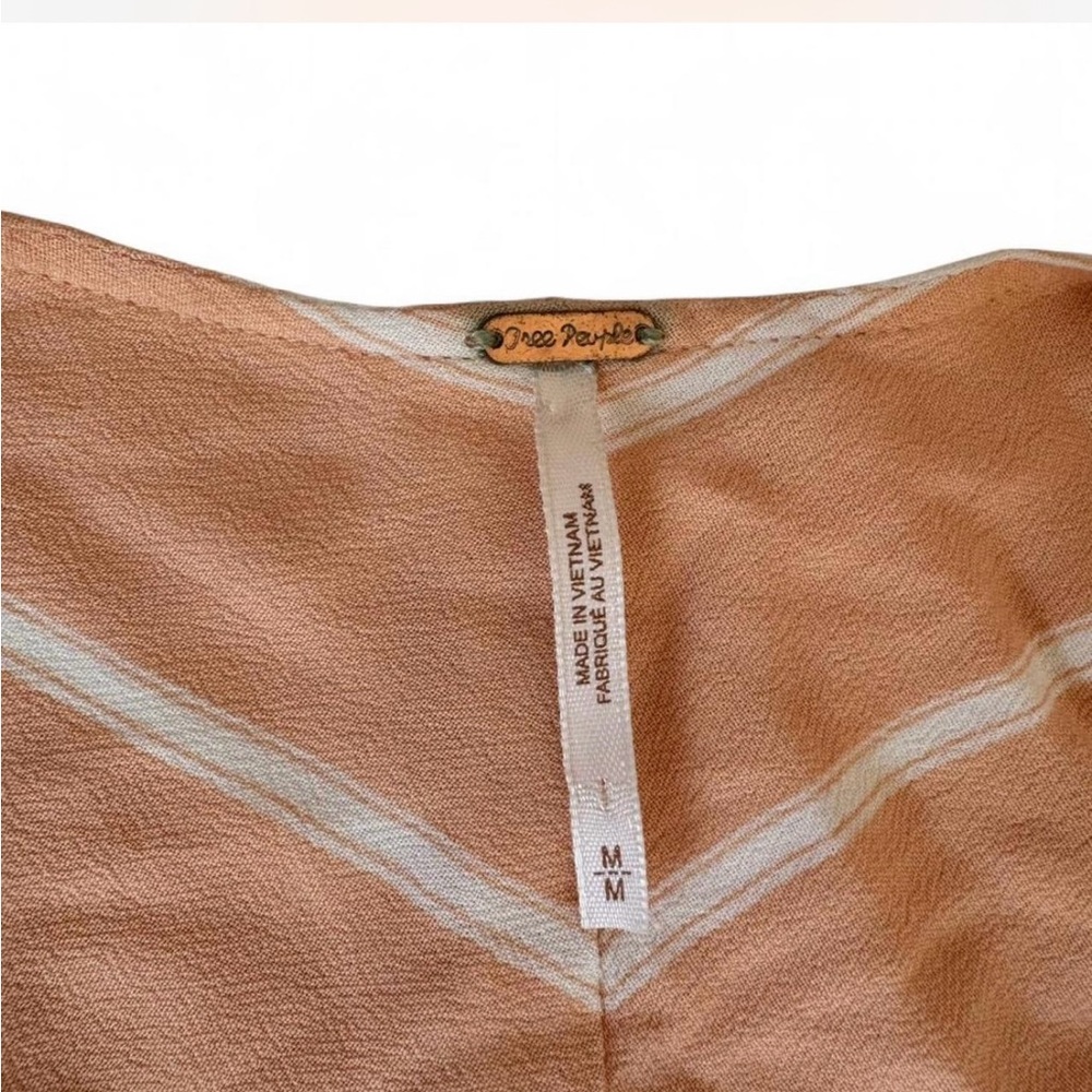 Free People Peach Ruffle Blouse - Picture 3 of 4